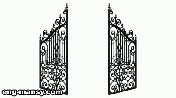 Access gates clipart