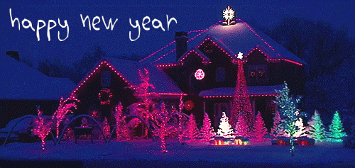Happy new year animated gif wallpaper