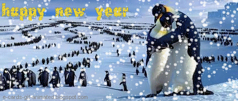 Happy new year animation clipart