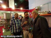 الحاج حامد اثناء رده على اسئلة العملاء فى معرض اجرى بيزنيس ابريل 2018