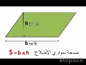 طريقة حساب مساحه متوازي الأضلاع -  رسم متوازي الأضلاع