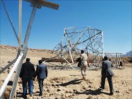 اليمن: 52 مليار ريال خسائر تخريب خطوط الكهرباء